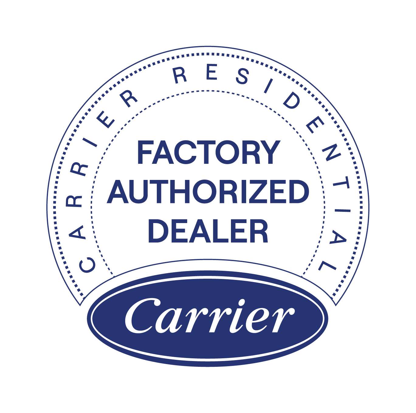 Carrier Factory Authorized Dealer Insignia